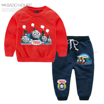 Boy Thomas Sweatshirt Long Sleeve Cotton Two Piece Set 3-year-old Girl Baby Clothes Childrens Clothes 4 Autumn 2020