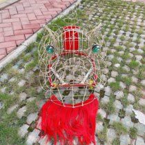 Lion-waking Lion-dancing training Lion-headed Lion Head Training Framework Practice Lion-headed Bamboo Lion Head