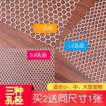 Pet Footbed Board Dog Cage Mat Gridded Cushion Plastic Footbed Subthickened Rabbit Cage Bottom Mesh Cat Cage Cushion Dutch Pig Cushion