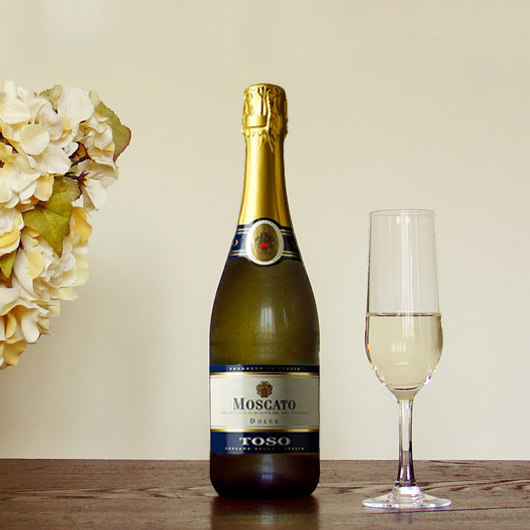 意大利原瓶进口moscato 莫斯卡托甜白起泡葡萄