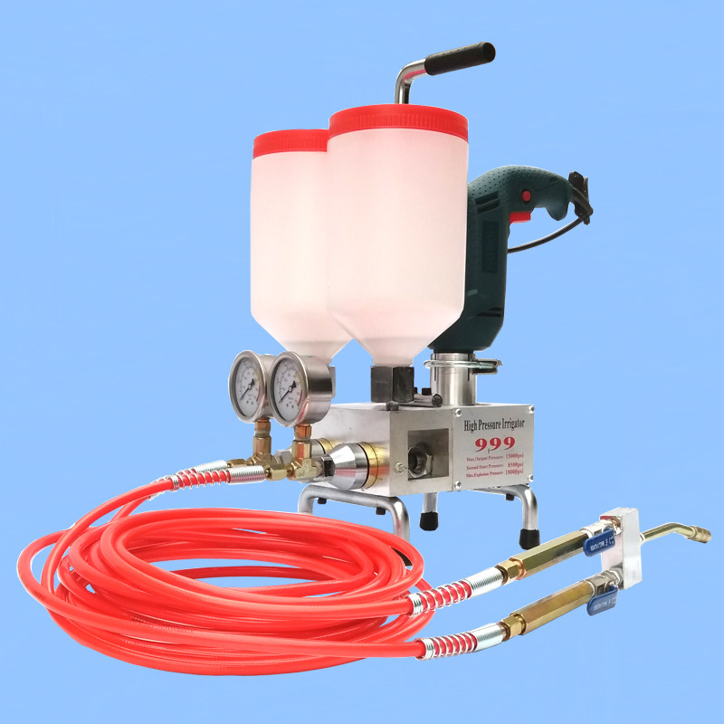 双液高压注浆机双组份高压补漏灌浆机双料桶高压注浆堵漏机灌注泵