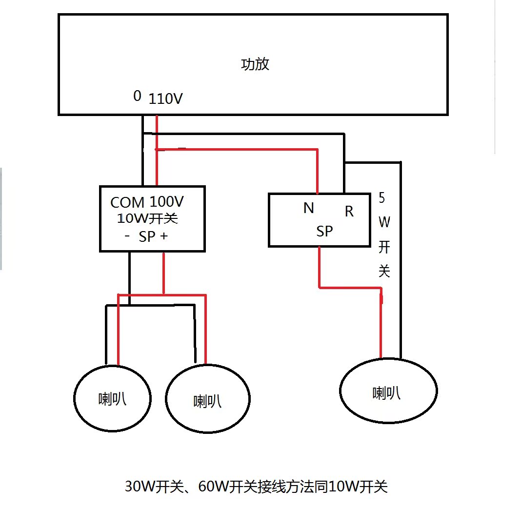 音量开关怎么接线图解图片