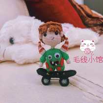 Wang Yibo Duchess 068 hand - hand diy hook knitting tutorial electronic graphics of doll doll