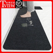 TVNW kitchen floor mat long strip foot mat oil-proof non-slip carpet entrance waterproof door mat bedroom household mat bathroom