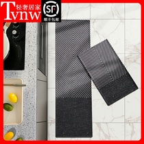 TVNW Nordic kitchen floor mat non-slip oil-proof household absorbent strip carpet bedroom bathroom door foot pad
