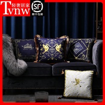 TVNW pillow American light luxury ins sofa cushion pillow European luxury bedside back waist pillow car pillow