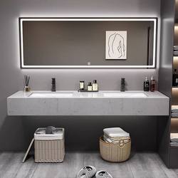 Public toilet double basin washbasin marble double bathroom cabinet combination bathroom washbasin washbasin set