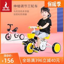 Phoenix childrens tricycle 1-3-year-old baby stroller toy car 2-3-5 year old children light baby bicycle
