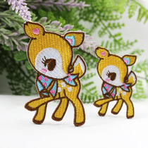 Japan Import Machine Fine Embroidered quality embroidered cloth with clothes decorated with sweater accessories eiderdown clothes patch hearty deer