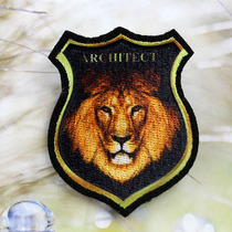 Imported machinery exquisite 3D embroidered solid sense super dispensers Referrals Personality Clothing Decoration Patches Patch Lions