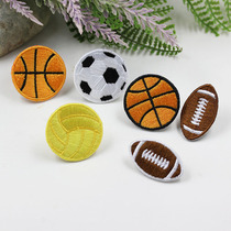 Japan Import Machinery Fine Embroidery Personality Clothing Decoration Patch Patch Foot Basket Volleyball Rugby