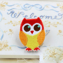Japan imported machine produced cute owl cartoon embroidery cloth patch clothing patch decoration small number