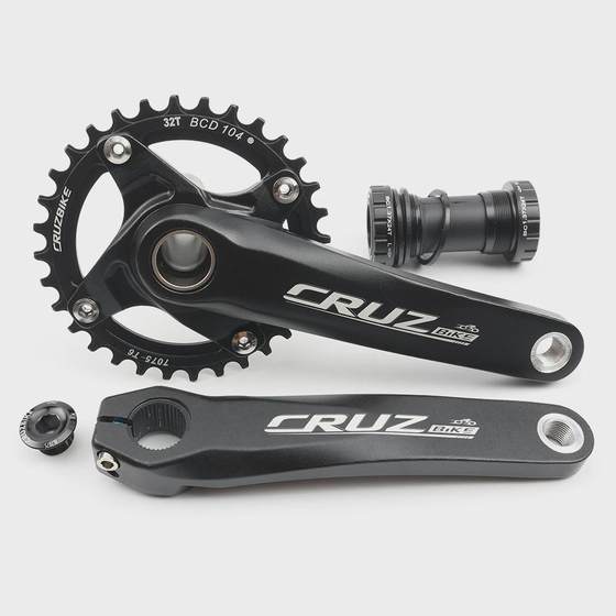 Cruzbike Mountain 오프로드 자전거 크랭크 알루미늄 합금 중공 CNC 직접 연결 BCD 104 센터 샤프트 BB Cruzbike Mountain 오프로드 자전거 크랭크 알루미늄 합금 중공 CNC 직접 연결 BCD 104 센터 샤프트 BB