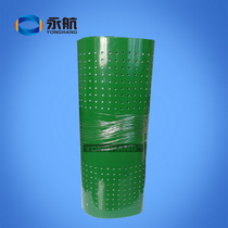 Green perforated PVC conveyor belt heat dissipation air suction conveyor belt ring assembly line conveyor belt manufacturer production set