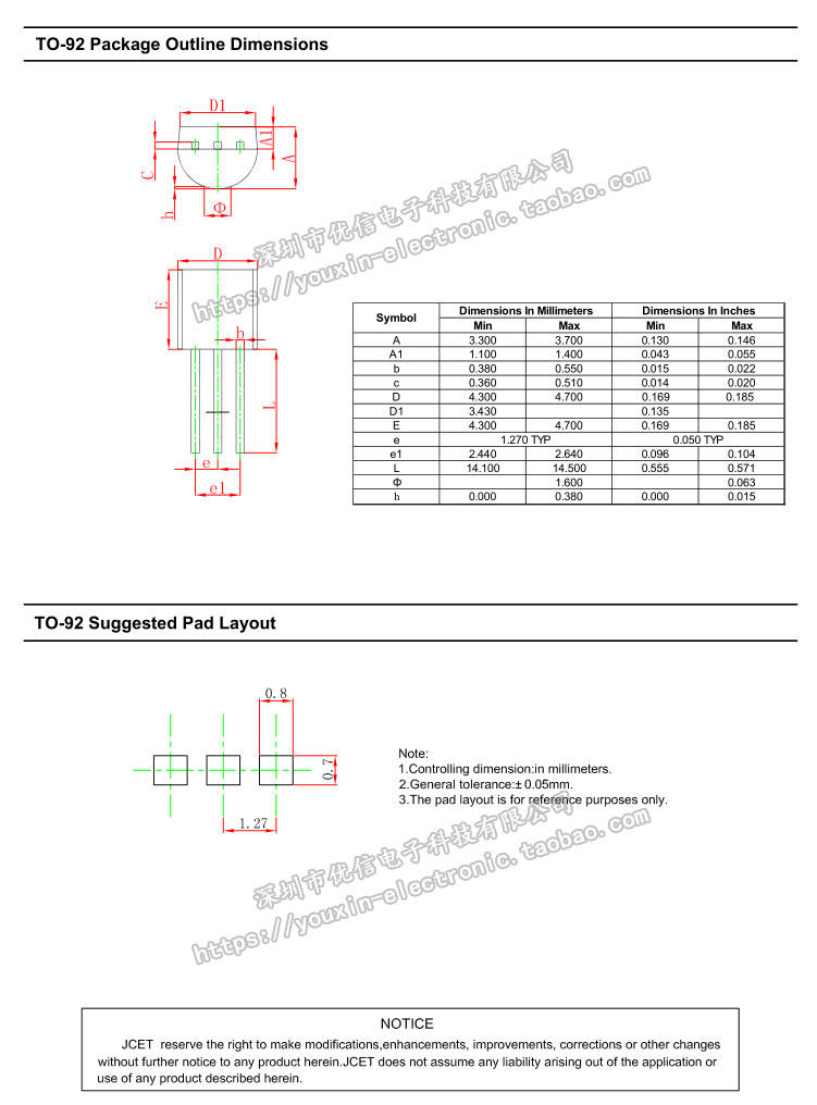 原装cj长电 to-92 2n3906 y档(200-300) pnp晶体管 三极管 铜脚