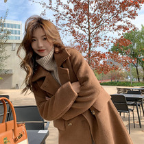 (The Great Cloisters Royal Oak) The Korean version of the Korean version of the long section the new teddy suede jacket woman in the winter