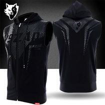 Vszap sports fighting thin hoodie sleeveless waistcoat sweater jacket Fitness UFC Muay Thai martial arts style