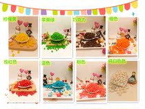 Bulk colored acid sand Q sugar water fruit flavor sugar Geely candy beans wedding candy baking cake West Point decoration 500g