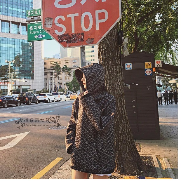 2017春秋新款网红同款 恶搞太空棉BF风宽松连