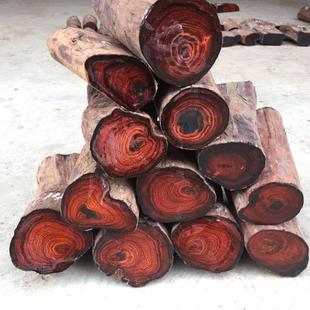 老挝大红酸枝交趾黄檀贴片弹弓木料原木原叉根雕料方块刀柄红木料