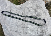 2 5cm wide mountaineering flat belt Outdoor rock climbing equipment quick-hanging flat belt Downhill wide safety flat belt Rope loose flat belt