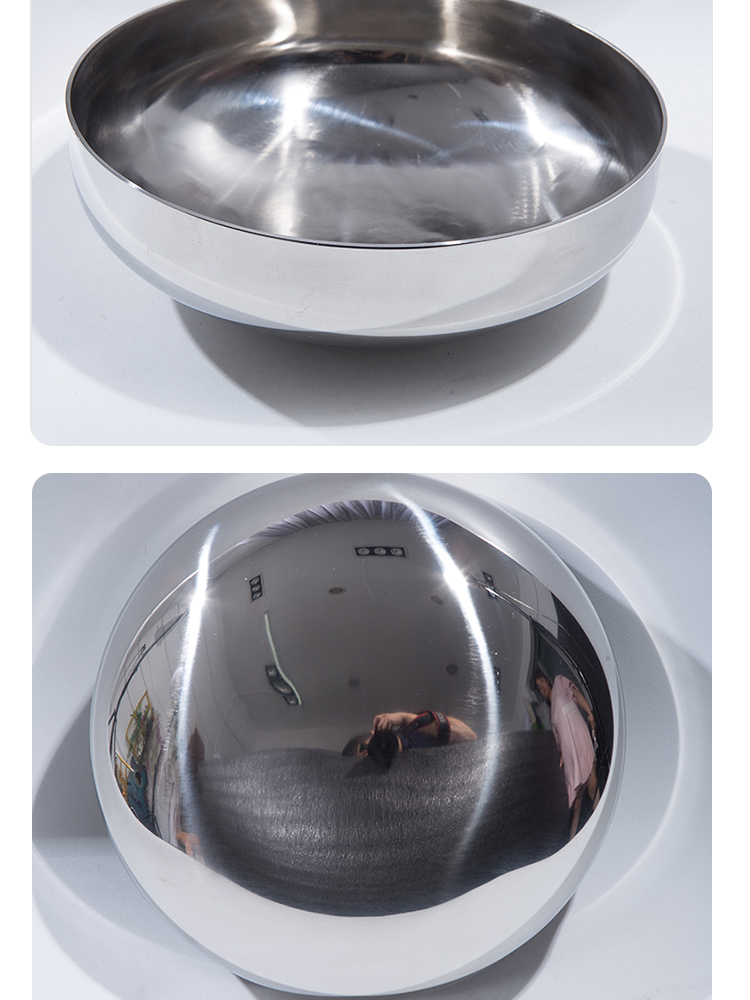 316l卫生级椭圆封头内外镜面不锈钢管帽封头管堵头盖帽封口盖2mm