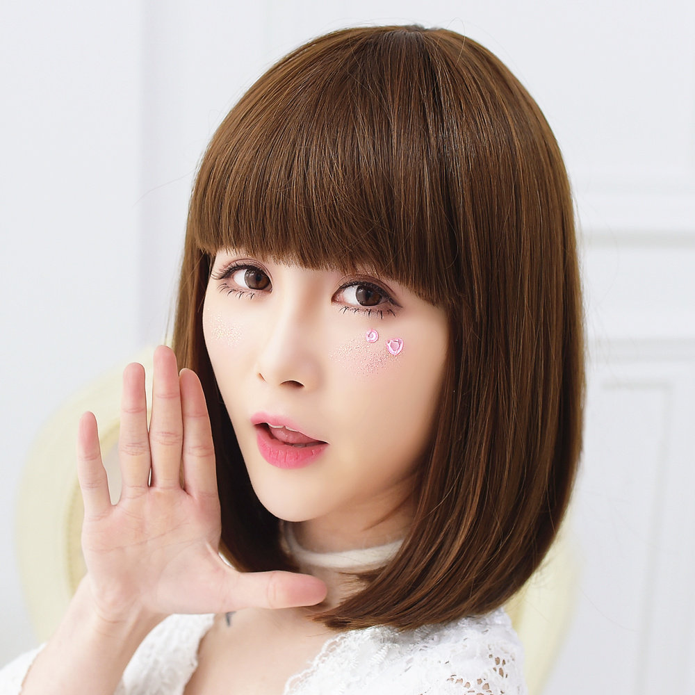 假发女短发 bobo头发型 波波头韩国 假头发帅气齐刘海逼真假发