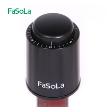 Hollow one-piece plug red wine stopper silicone vacuum bottle stopper black cap sealing cap household preservation bottle cap