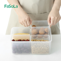 fasola bottle for whole grains Multi-grid storage box Multi-grid multi-function collection box piggy bank preservation box
