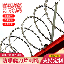 BLADE WIRE ROPE ROLL CAGE 304 STAINLESS STEEL WALL ANTI-CLIMBING WITH BARBED WIRE IRON CALTROP GALVANIZED GUARD RAIL BURGLAR-PROOF NET