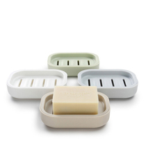 Export Nordic positive and negative double use simple PP soap box with lid handmade soap box drain soap box solid color soap box