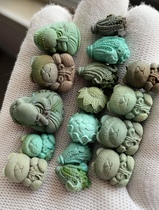 Buy Hubei pure natural green pine stone to find me a direct sow-to-post special shooting link Private pat invalid ...