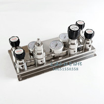Semi-automatic switching device 316L double-sided bus control panel laboratory gas circuit cylinder pressure reducing valve