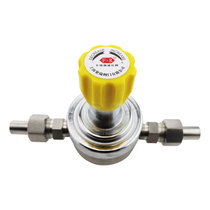 Ammonia pipeline pressure reducing valve large flow pressure reducer YQA-20 stainless steel regulating pressure gauge YGA12X-0 6p