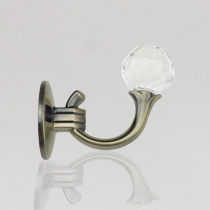 Perforated Curtain Wall Hooks Crystal Light Extravagant Upscale Eurostyle Toilet Bathroom Cloak Hook Hooking Strap Hanging Ball