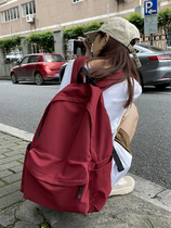 Junior high school special school bag student brief 2021 New trends Ins bursting with backpack female double pack minus negative care spine