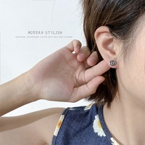 Fashion men and women six stars couple earrings retro harbor wind titanium steel earrings 2021 New Tide mens ears