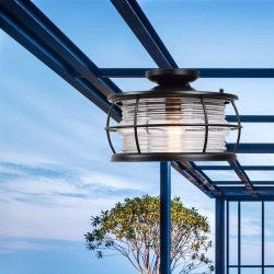 Glass sunroom special ceiling lamp outdoor eaves outdoor restaurant canopy courtyard led lighting chandelier super bright