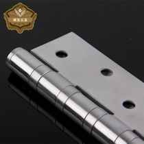 Stainless steel interior door 4-inch hinge thickened silent flat bearing hinge open folding leaf