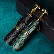 DanMnier sun umbrella Sun protection UV protection womens umbrella Portable light luxury sun shade barometer rain dual-use upf50