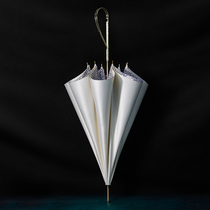 DanMunier creative flower double umbrella solid color umbrella design Light luxury custom umbrella Art craft umbrella