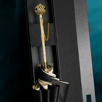 DanMunier long umbrella Straight umbrella Exquisite ball Solid color design art craft umbrella Light luxury custom umbrella