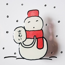 Pomegranate zakuro|Original illustration Winter Snowman mobile phone air bag bracket portable and scalable universal