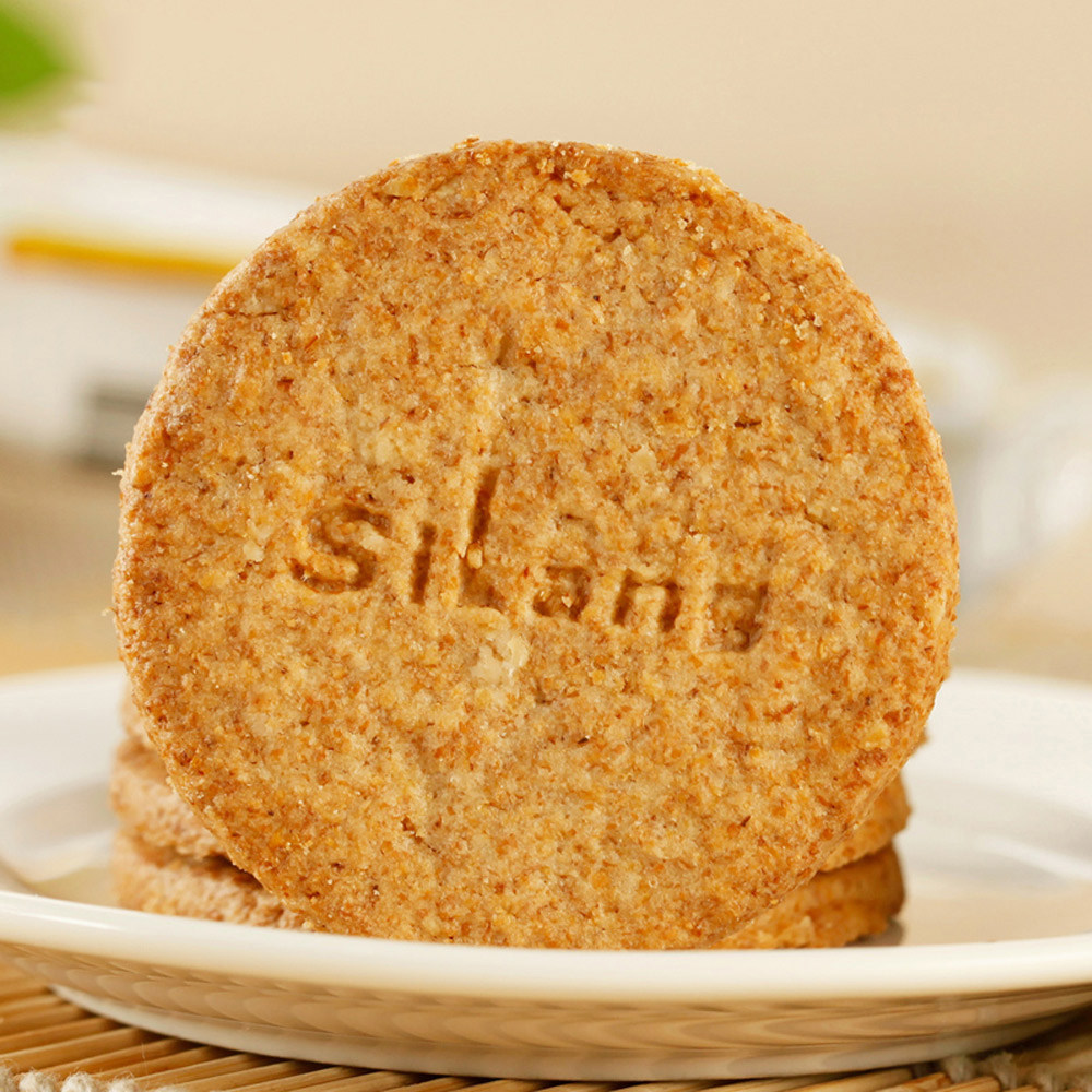 思朗纤麸粗粮无添糖/黑芝麻/高纤多口味消化饼干整箱2.5kg