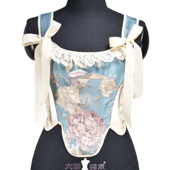 333 French palace wind bouquet on the body is wild printed light luxury fish bone corset
333 French palace wind bouquet on the body is wild printed light luxury fish bone corset