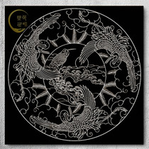 Crane cloth surface gold hand-painted color diy paint color painting decompression meditation (Coloring World)