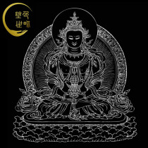 Wuliang Buddha Thangka cloth hand-painted coloring diy Decompression meditation color (Coloring World)