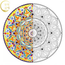 Mandala cloth hand-painted coloring diy painting decorative painting (Coloring World)
