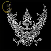 Gold-winged bird cloth with gold hand-painted Buddhist decorative painting (Coloring World)