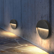 Generalized Outdoor Waterproof Foundation Lamp Flower Garden Villa Wall Corner Lamp Square Round Clear step light led tread lamp